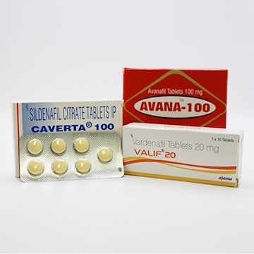ジェネリックED治療薬4種類の商品画像