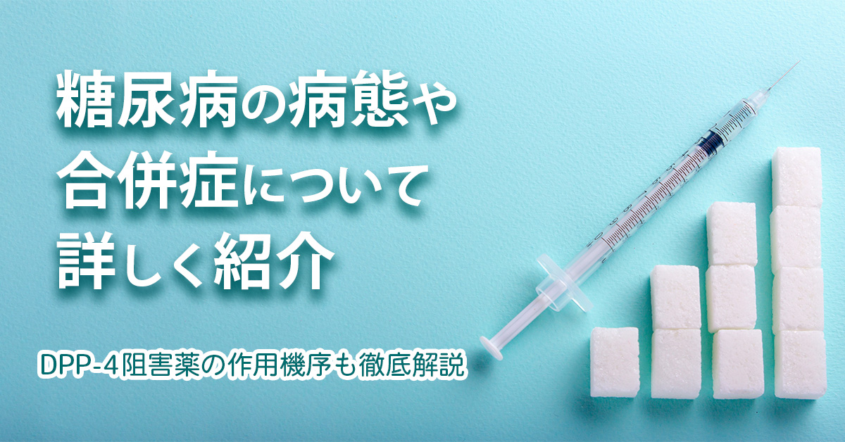 糖尿病の病態や合併症について詳しく紹介｜DPP-4阻害薬の作用機序も徹底解説